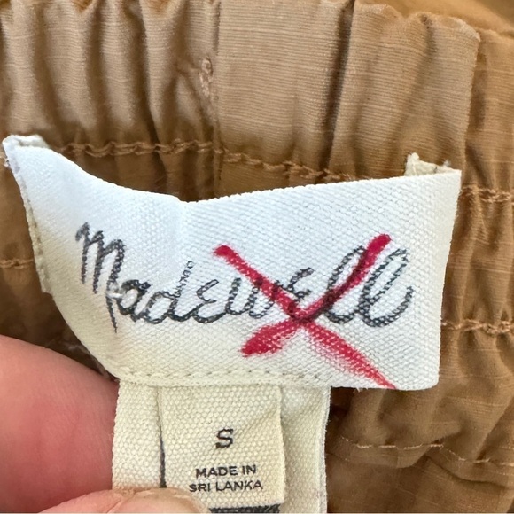 Madewell Ripstop Track Shorts in Warm Hickory, Size S - Picture 6 of 8